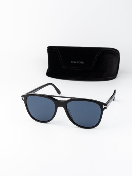 Tom Ford DAMIAN-02 Women Sunglasses Black Blue Pilot FT1098 01V NEW AUTHENTIC main image 10